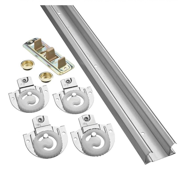 National Mfg 48 in. By-Pass Sliding Door Hardware, Galvanized NM343061 - main